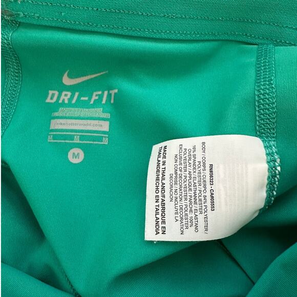 Nike Pro Metallic Gray Laser Cut with Green Running Shorts M - Picture 10 of 16